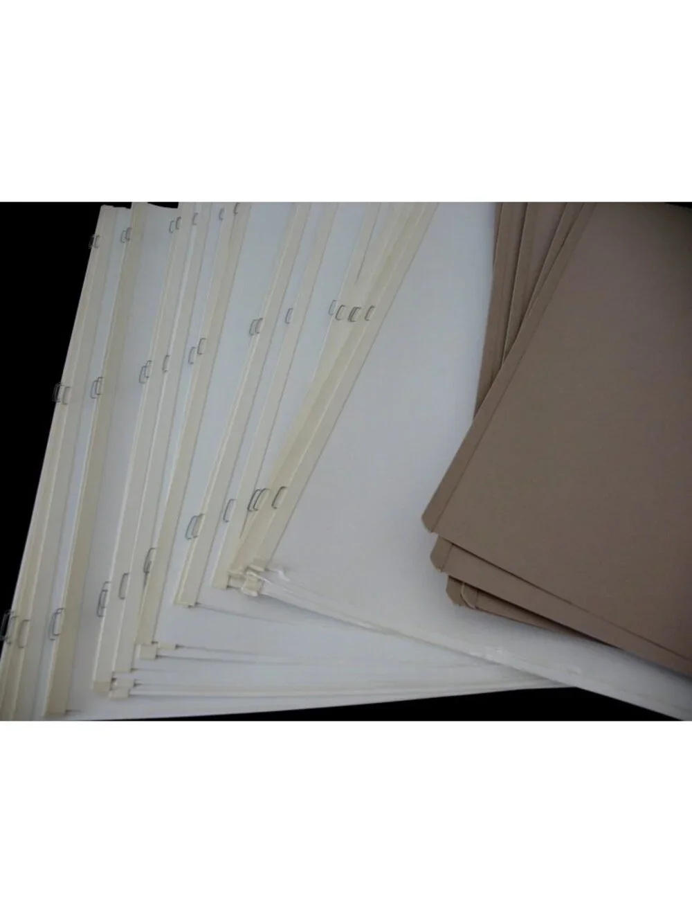 Large Lot Loose Creative Memories 12x15 White and Natural Scrapbook Pages